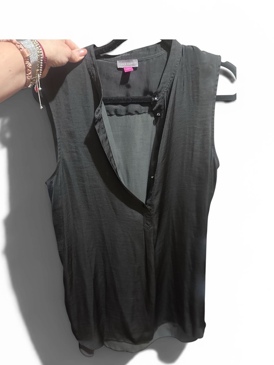 Vince Camuto Tops - Vince Camuto Black Sleeveless V-Neck Blouse